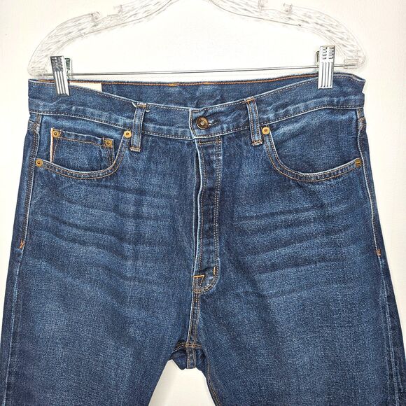 WIES MADE Jeans Sidney Fit 32x32 Button Fly Selvedge Denim Made in USA High Rise - Picture 3 of 12